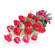 розовые розы с гипсофилой и бантом. Перу