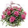 букет из розовых роз с гипсофилой. Перу