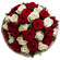 букет из красных и белых роз. Перу