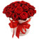 красные розы в шляпной коробке. Перу