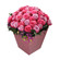 розовые розы в коробке. Перу